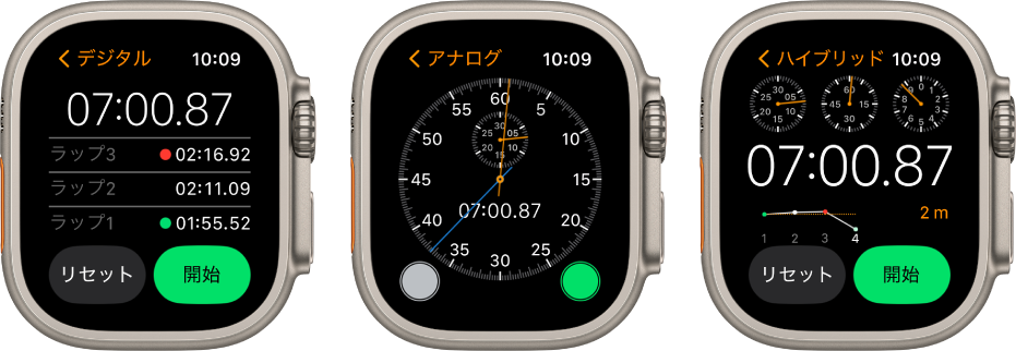 Apple Watch Ultraのストップウォッチで時間を計る Apple サポート 日本