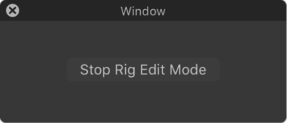 Stop Rig Edit Mode window