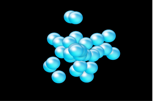 Canvas showing particle system set to Original color mode