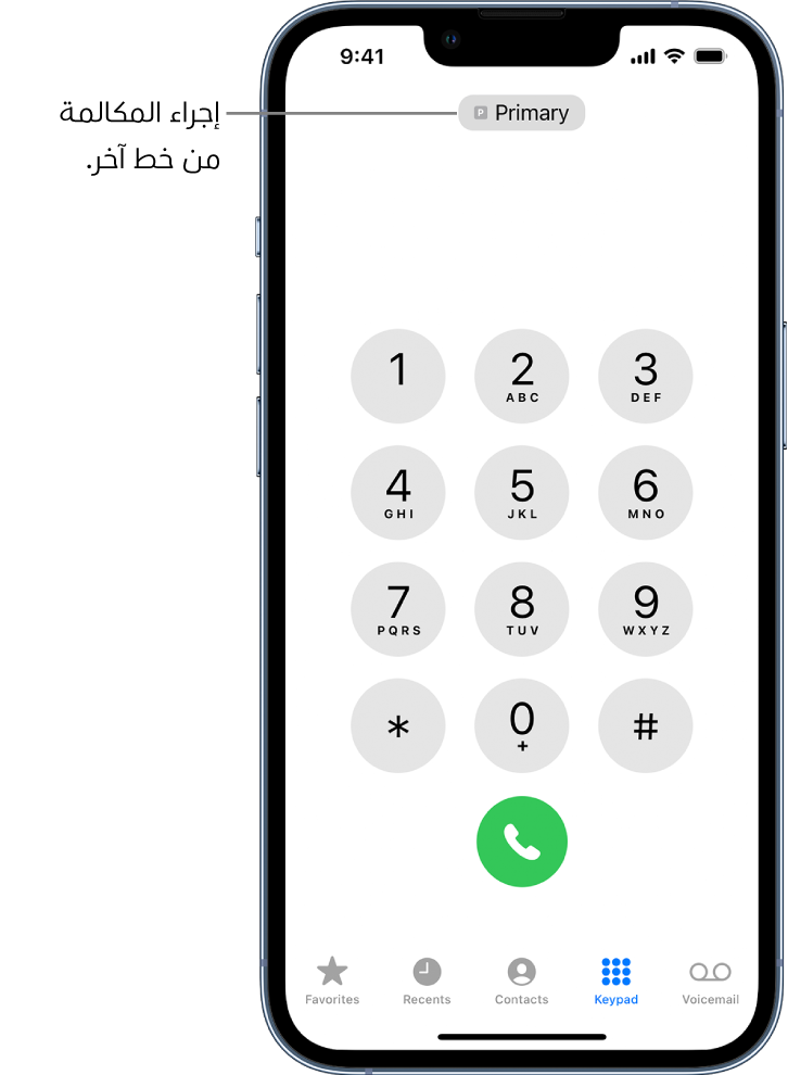 إجراء مكالمة على الـ Iphone Apple الدعم Kw 8668