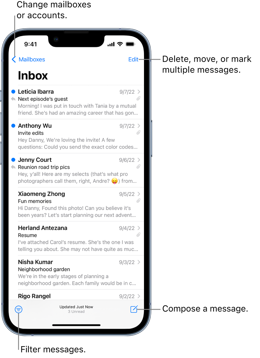 Check your email in Mail on iPhone - Apple Support