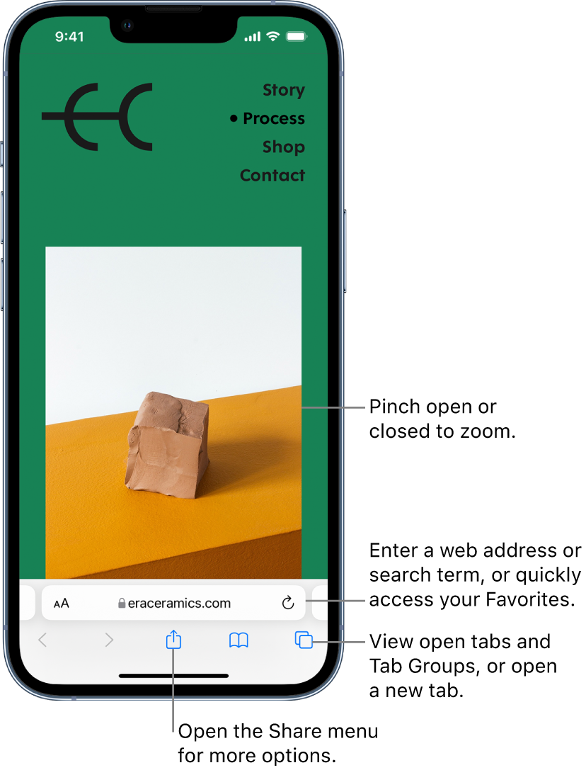 Browse the web using Safari on iPhone - Apple Support (ZA)