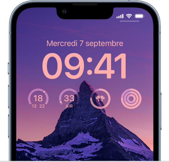 Personnaliser l’écran verrouillé de l’iPhone Assistance Apple