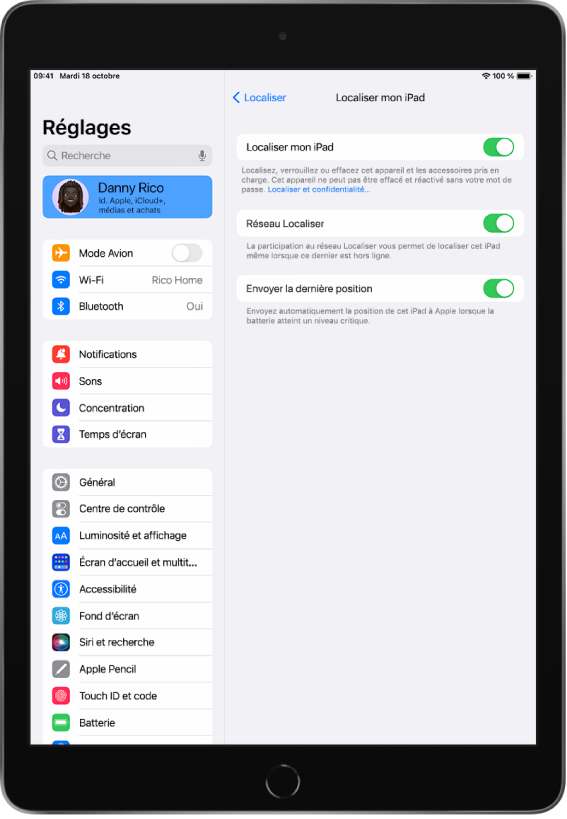 Configurer les réglages de base Assistance Apple (FR)