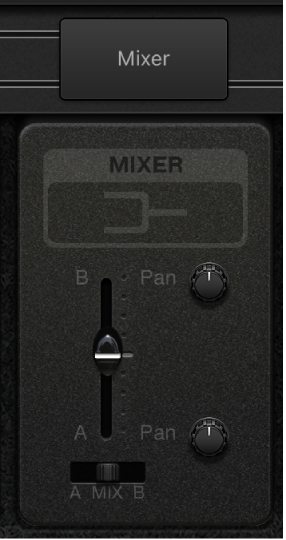 図。「Mixer」ユーティリティウインドウ。