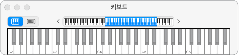 그림. 화면상의 키보드.