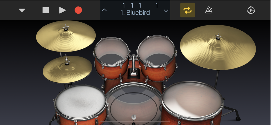 trommer i Logic Remote på iPhone - (DK)