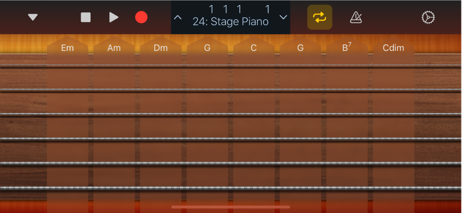 Figure. Suites d’accords de guitare.