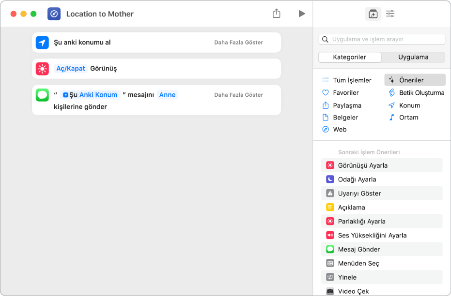 İçeriği değiştirmeyip diğer işlemlere geçiren işlemlere örnek.