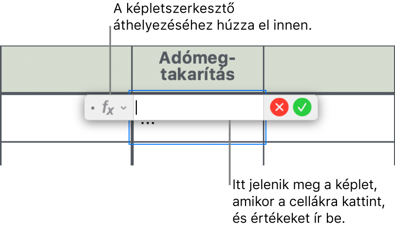 A képletszerkesztő.