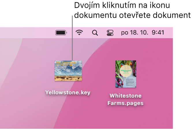 Dokument Numbers na ploše.