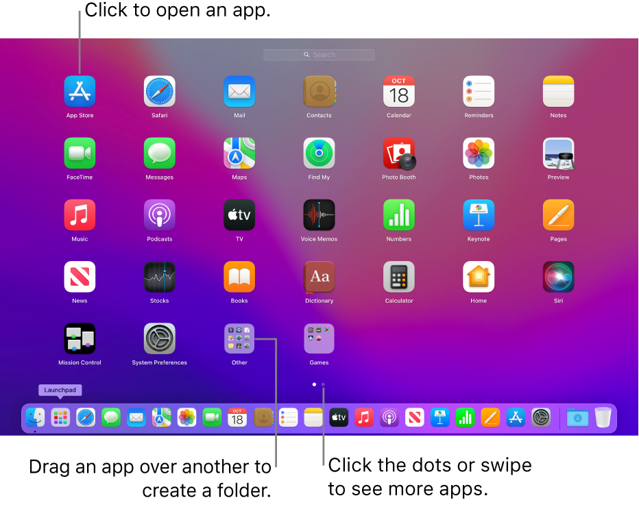 Use Launchpad to view and open apps on Mac Apple Support (AZ)