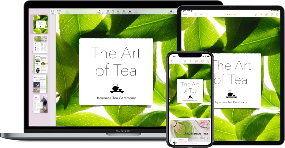 Mac पर Finder विंडो में iCloud Drive में, iPhone पर Mac और iPhone तथा iPad पर iCloud Drive ऐप में समान फ़ाइलें और फ़ोल्डर दिखाई देते हैं।