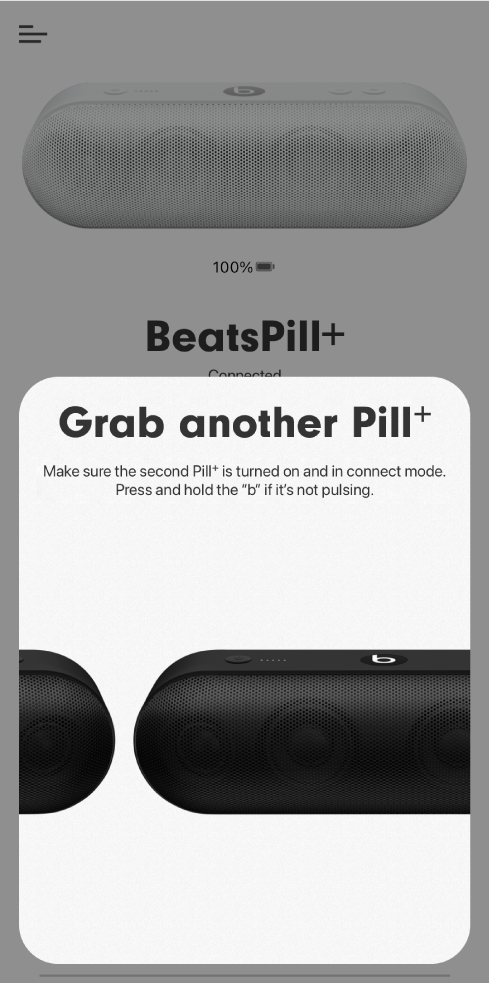 “Grab another Pill+” screen