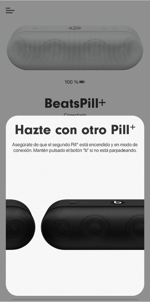 La pantalla “Hazte con otro Pill+”