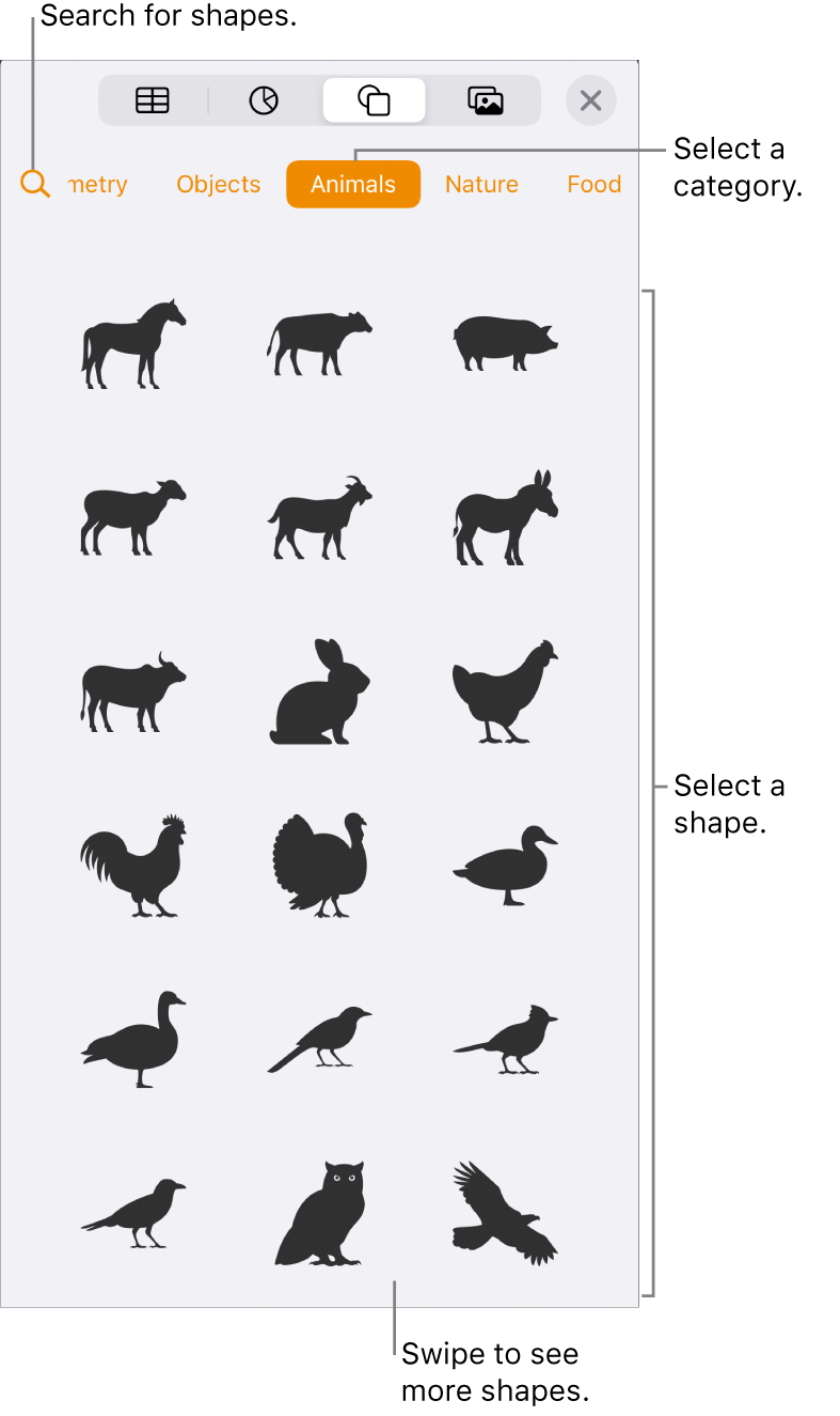 Add and edit a shape in Pages on iPhone - Apple Support (AE)