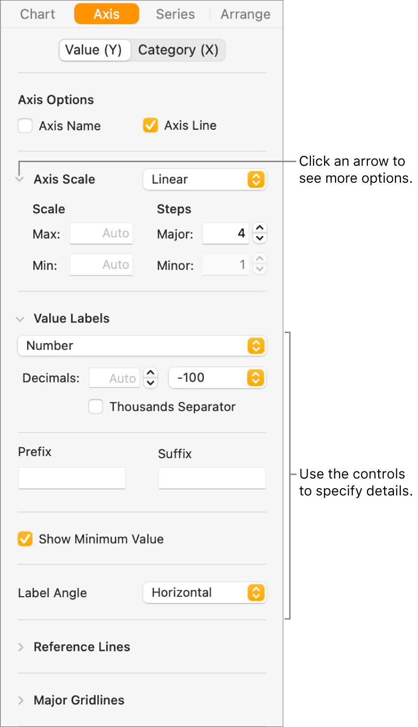 Change the look of chart text and labels in Pages on Mac Apple Support