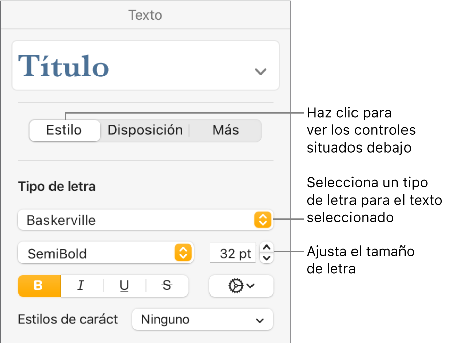 Establecer un tipo de letra predeterminado en Pages en la Mac - Soporte