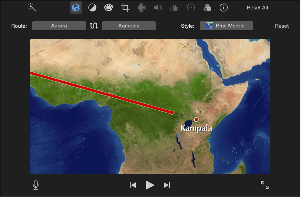 Add maps and backgrounds in iMovie on Mac - Apple Support