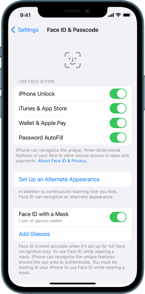 how do i change my apple pay from passcode to face id