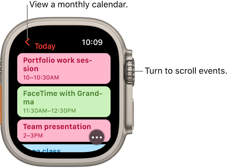 Check and update your calendar on Apple Watch Ultra Apple Support