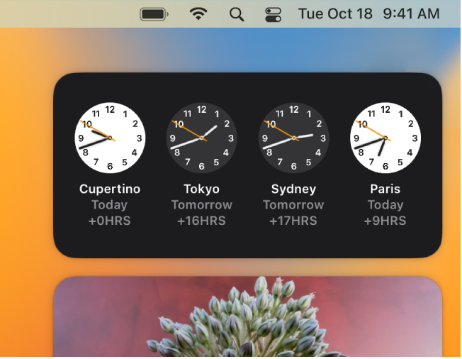 Macで通知センターの 時計 ウィジェットを使用する Apple サポート 日本