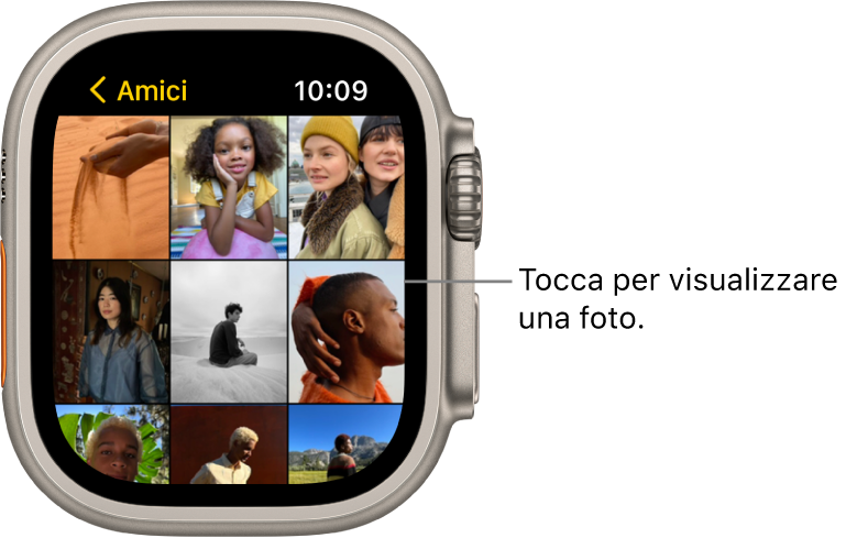Visualizzare le foto e i ricordi su Apple Watch Ultra - Supporto Apple (IT)