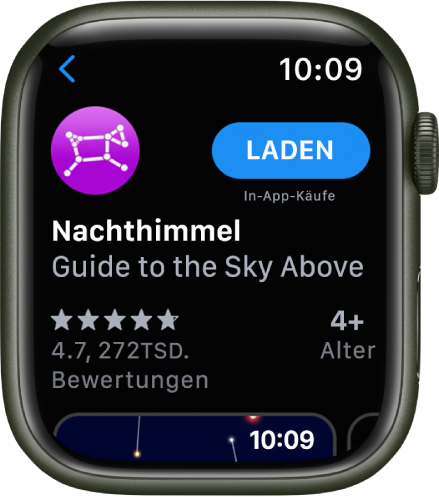 Eine App in der App „App Store“ auf der Apple Watch.