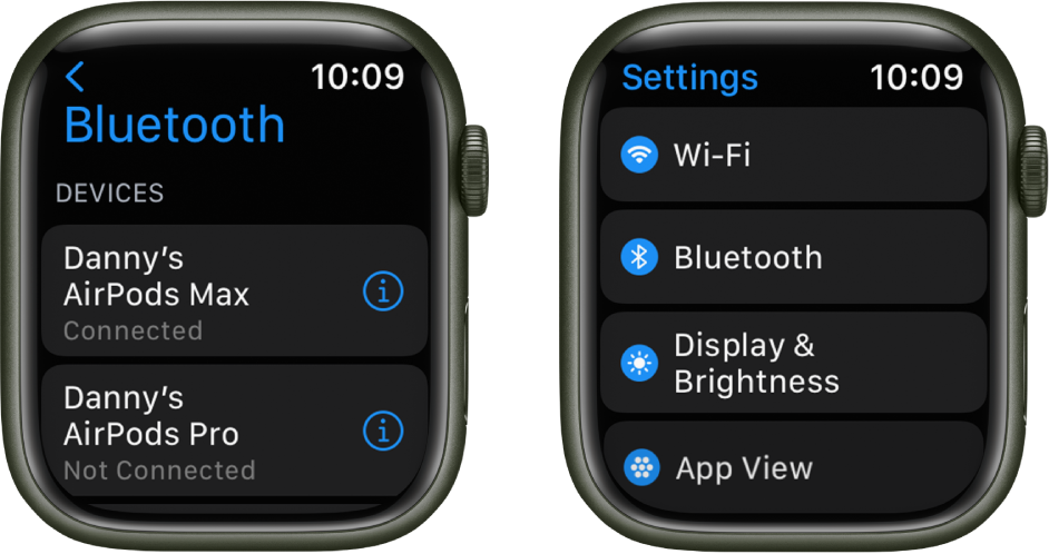 apple watch and bluetooth earbuds