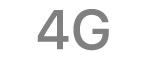 El icono de estado de 4G.