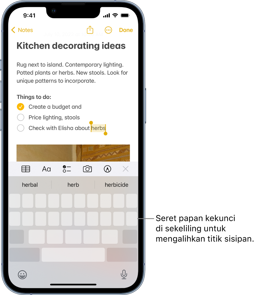 cara tukar keyboard iphone