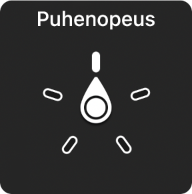 Roottori, jonka osoitin osoittaa Puhenopeus-asetukseen.