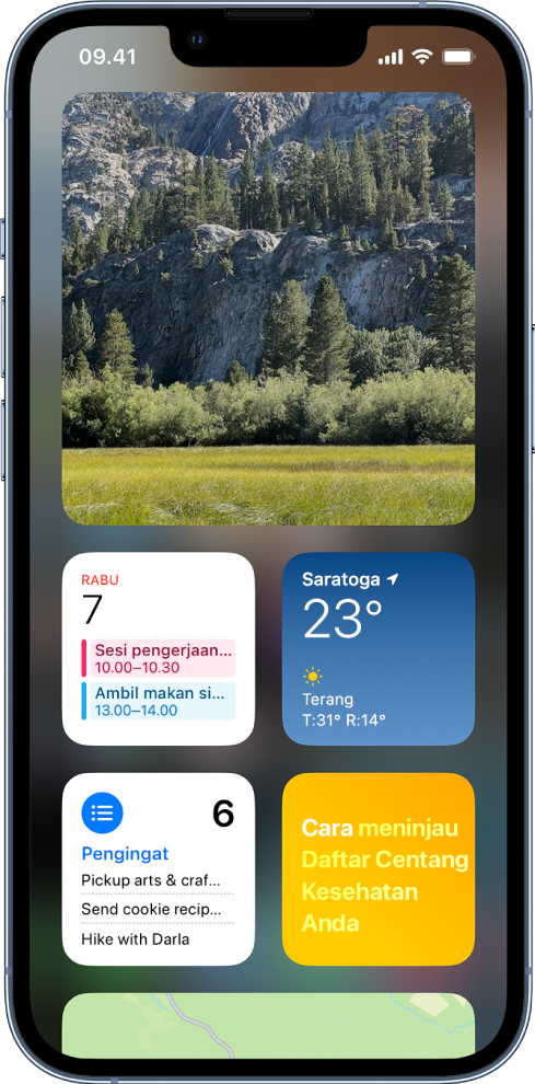 Menambahkan widget di iPhone - Apple Support (ID)