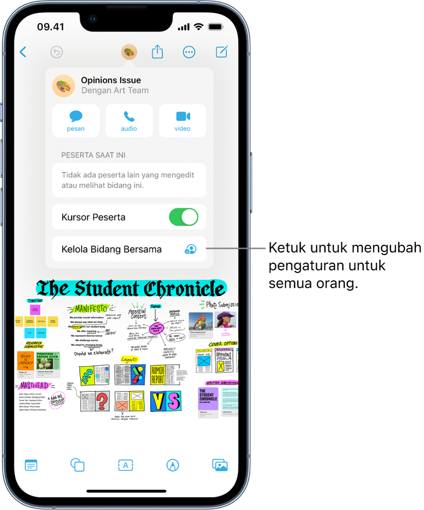 Berbagi Bidang Freeform Dan Berkolaborasi Di IPhone - Apple Support (ID)