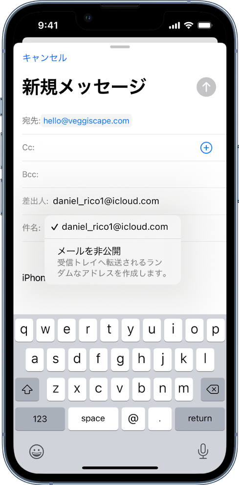 Iphoneの メール で メールを非公開 を使用する Apple サポート 日本