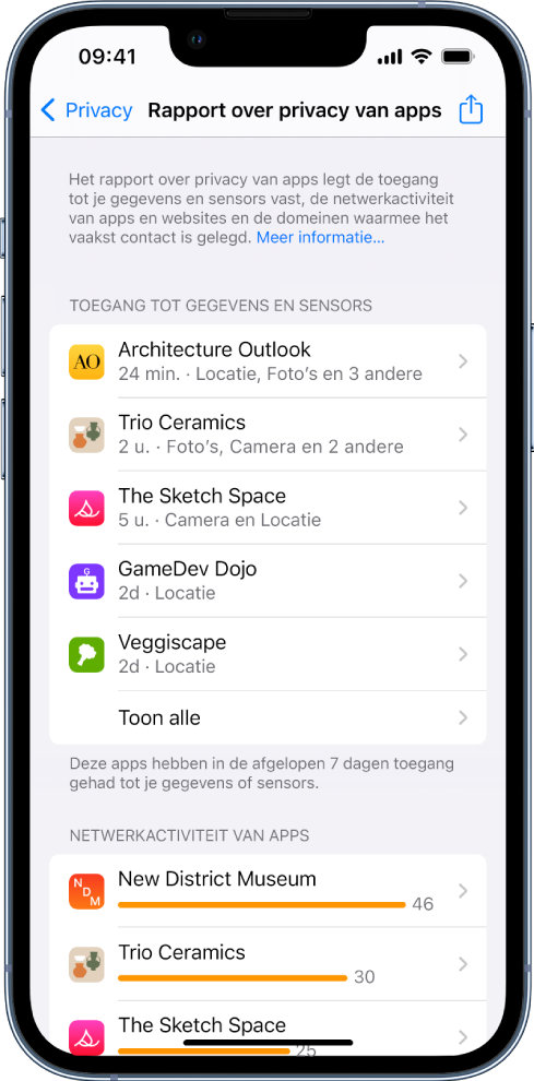 De Toegang Tot Informatie In Apps Beheren Op De IPhone - Apple Support (NL)