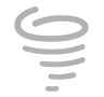 Um ícone que simboliza um tornado.