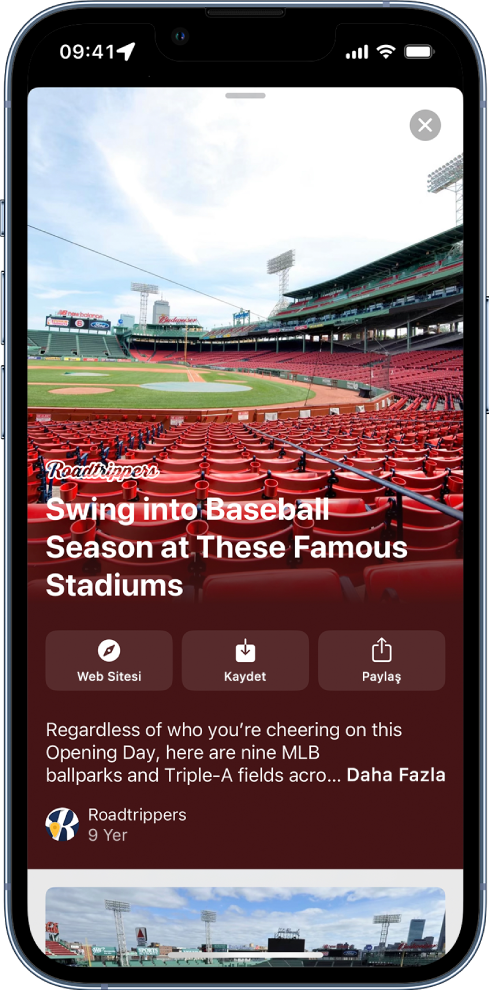 Beyzbol stadyumları rehberi.
