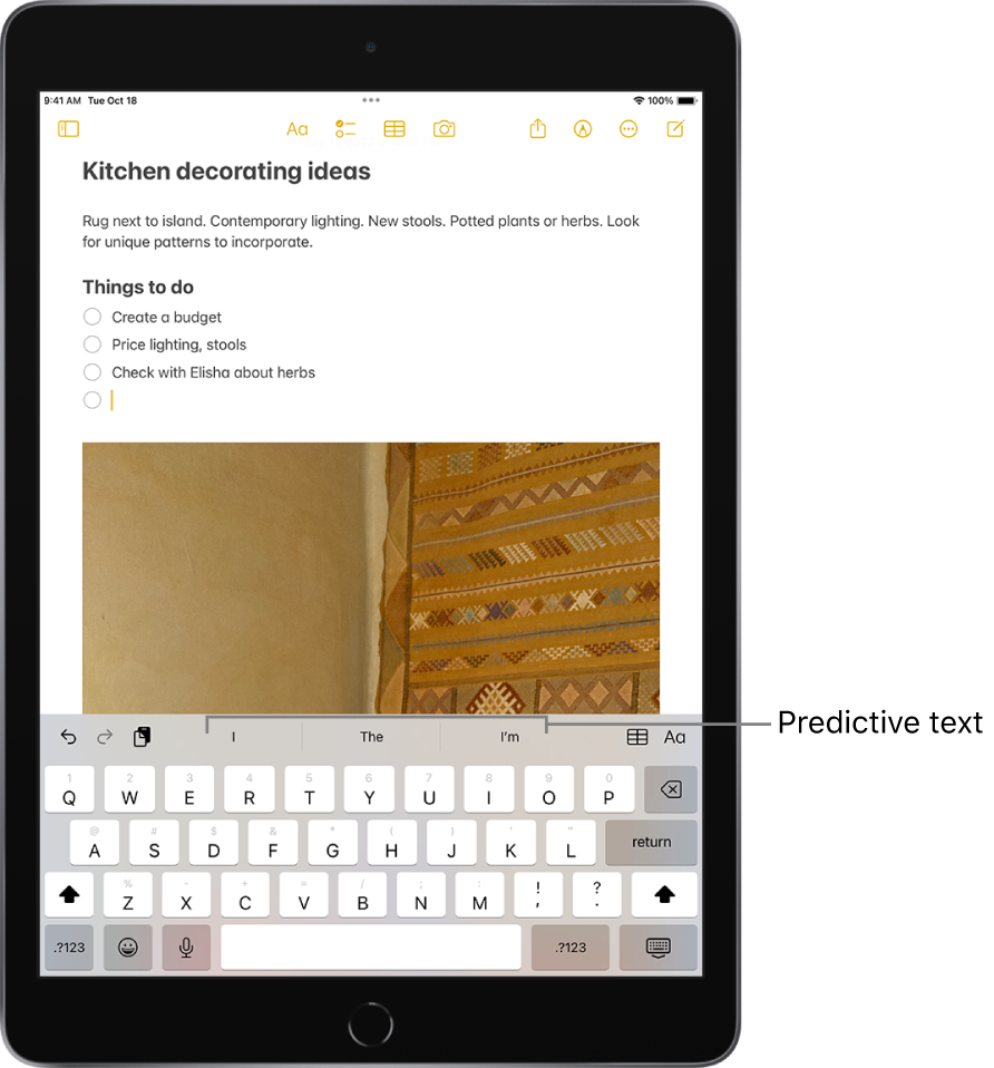 Use predictive text on iPad - Apple Support