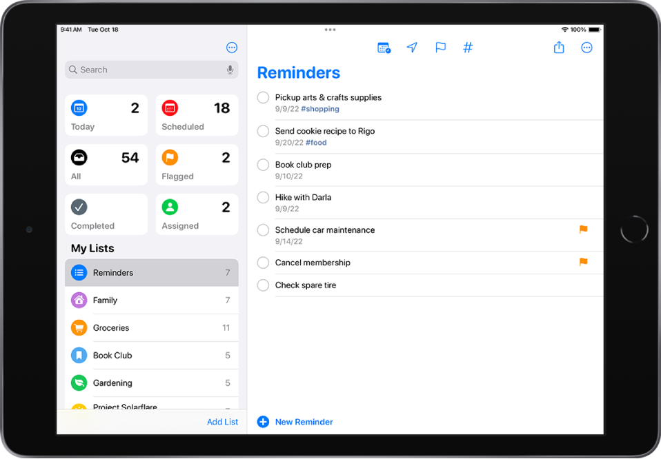 Search and organize lists in Reminders on iPad Apple Support (CA)