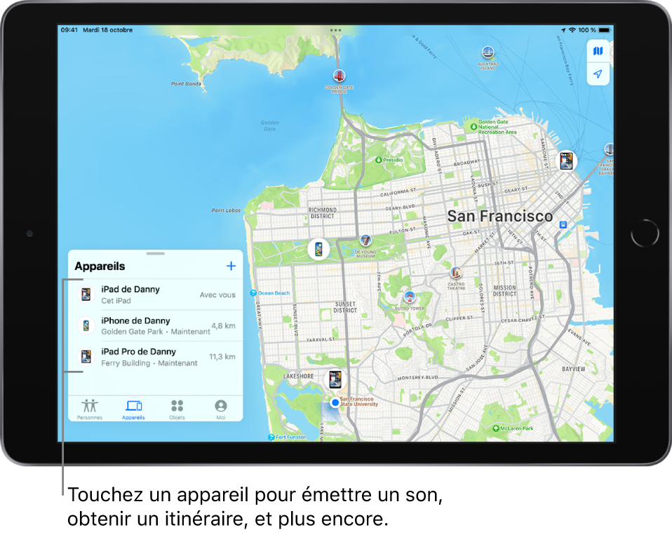 Localiser Un Appareil Dans Localiser Sur L’iPad - Assistance Apple (FR)