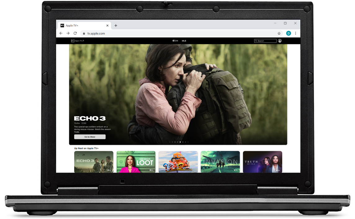 Ordinateur via un navigateur web