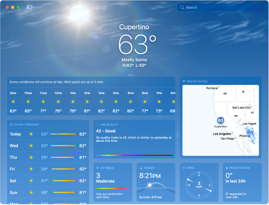 Weather user guide for mac apple support