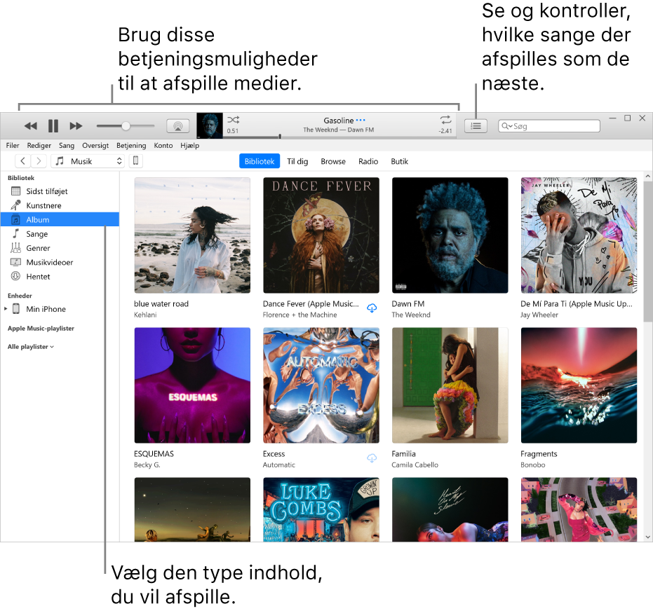 Afspil m.m. iTunes på - Apple-support (DK)