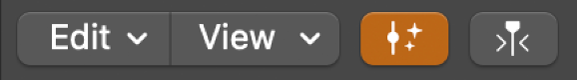 Figure. Smart Tempo Editor menu bar showing Hint Mode button active.
