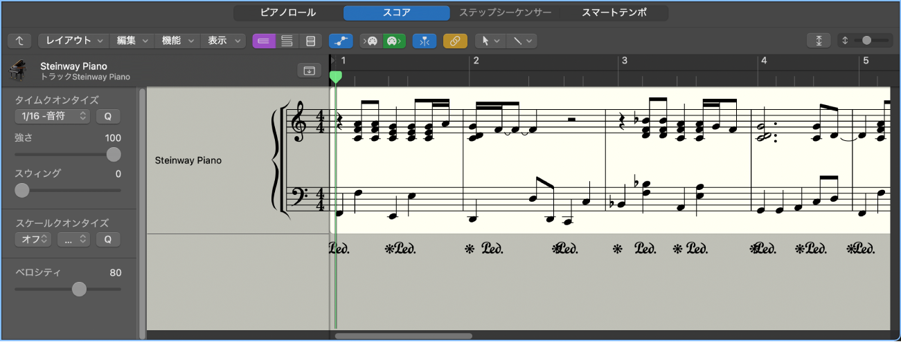 図。スコアエディタ。