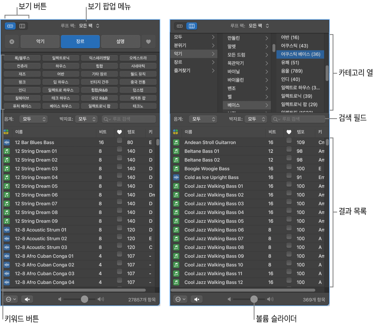 그림. 루프 브라우저.