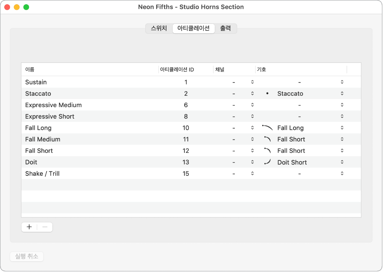 그림. 아티큘레이션 패널.