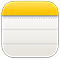 Symbol für die App „Notizen“