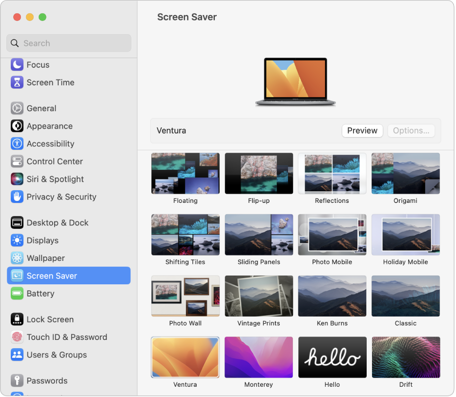 Use a screen saver on your Mac - Apple Support